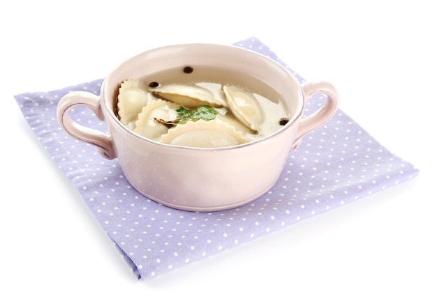 Kremowa zupa w misce
